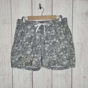 Chubbies Men’s Small Gray Tropical Floral Toucan Print Swim Trunks Board Shorts